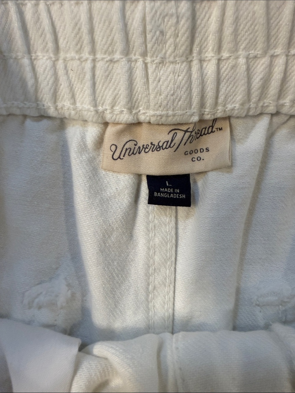 Universal Thread White Wide-Leg Drawstring Pants - Picture 2 of 6